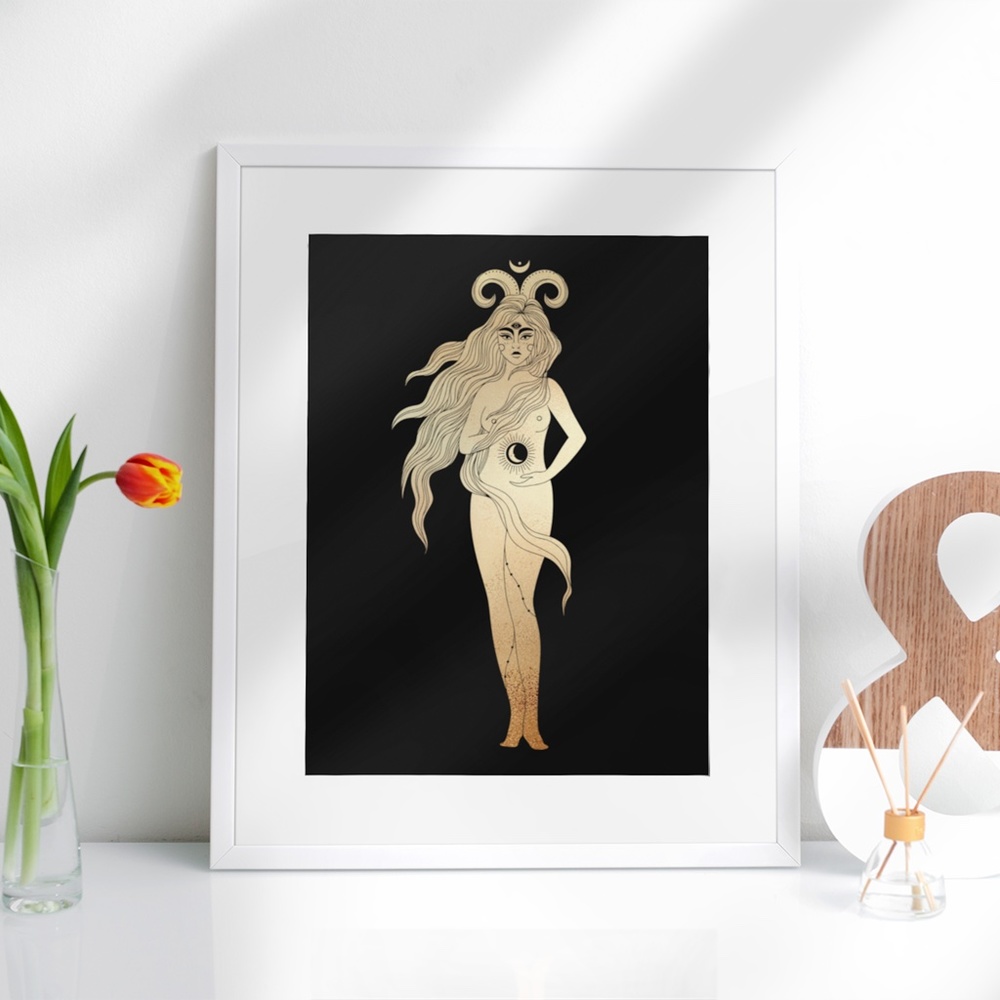 Aries Zodiac Sign Wall Art Print Poster Unframed - Picture 2 of 5